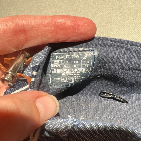 Nautica Womens Shoes Size 8.5 Nautical Anchors - Picture 6 of 6